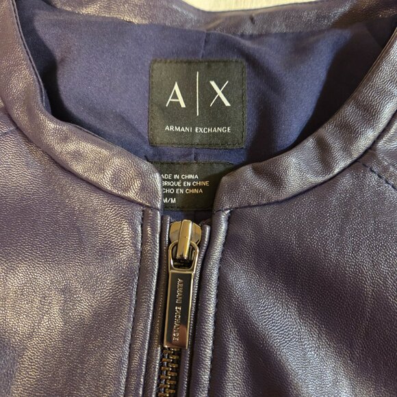 ARMANI EXCHANGE leather jacket - Picture 2 of 16